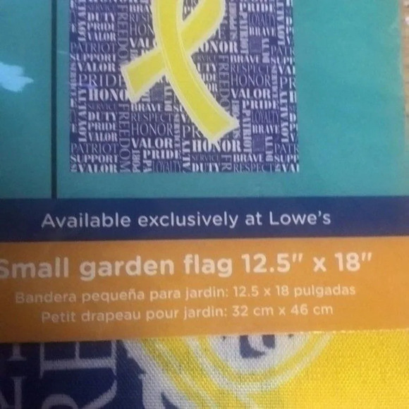 Art flag‎ we support our troops size 12/5 by18 - Picture 6 of 8